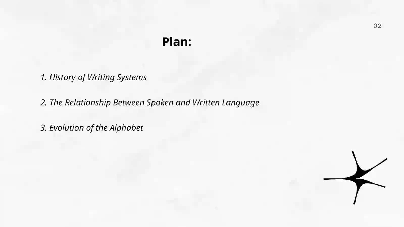 Language and Writing: The Appearance of the Record. Differences Between Writing and Language 2