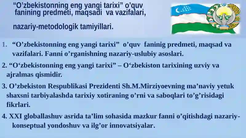 O’zbekistonning yangi tarixi 2