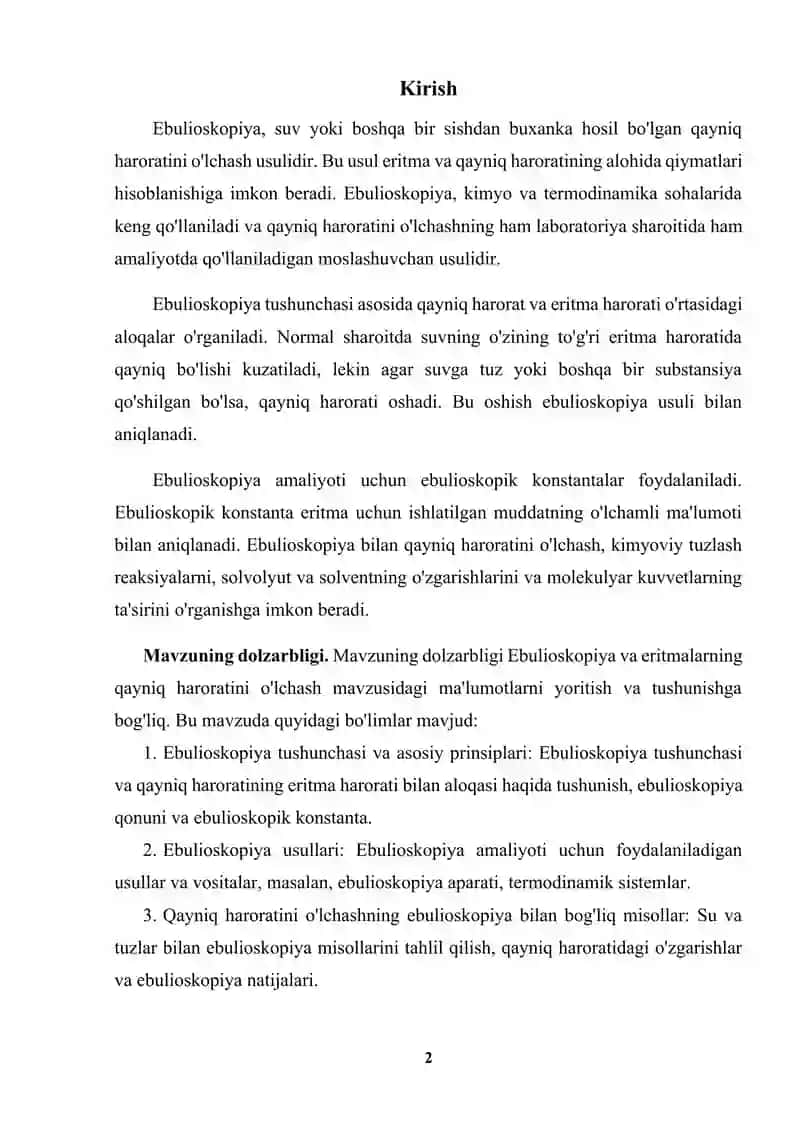 Qaynash harorati 2