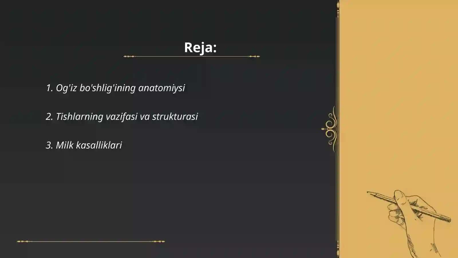 Og’iz bo’shlig’ini tekshirish 2