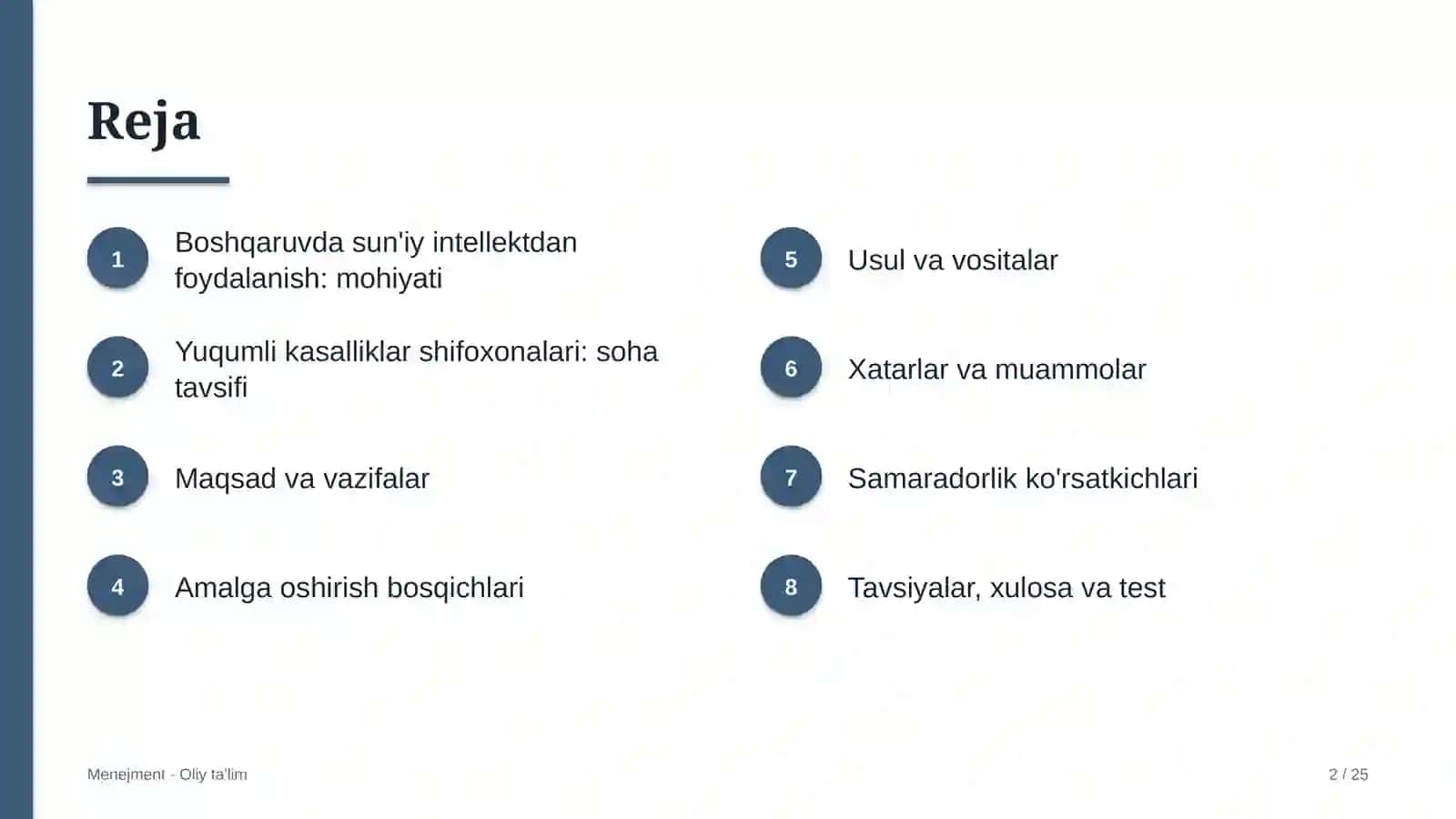 Yuqumli kasalliklar shifoxonalarida boshqaruvda sun'iy intellektdan foydalanish 2