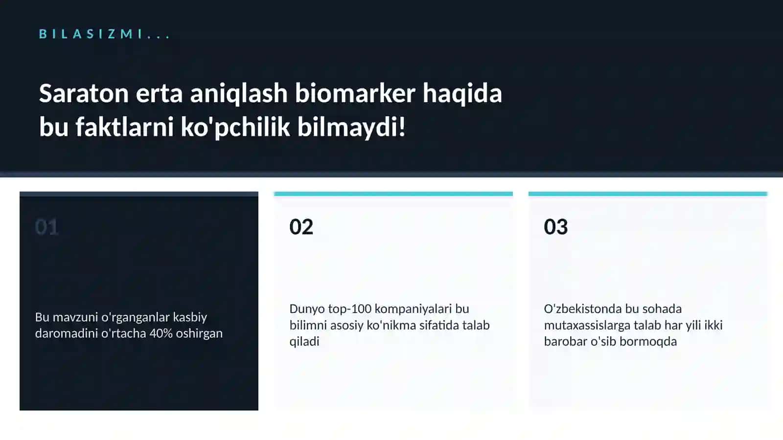 Saraton erta aniqlash biomarker 2