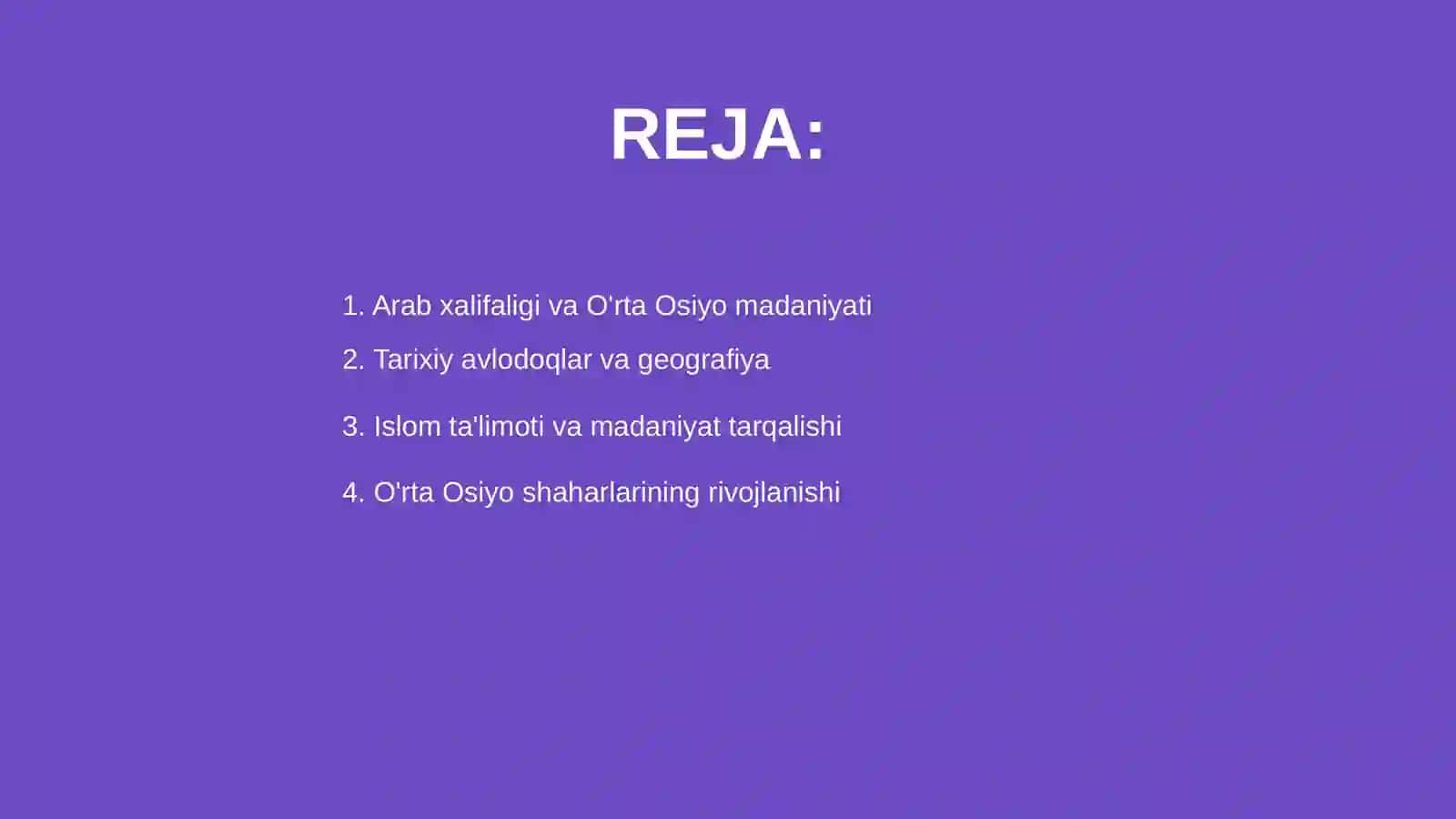 Arab xalifaligi davrida oʻrta Osiyo 2