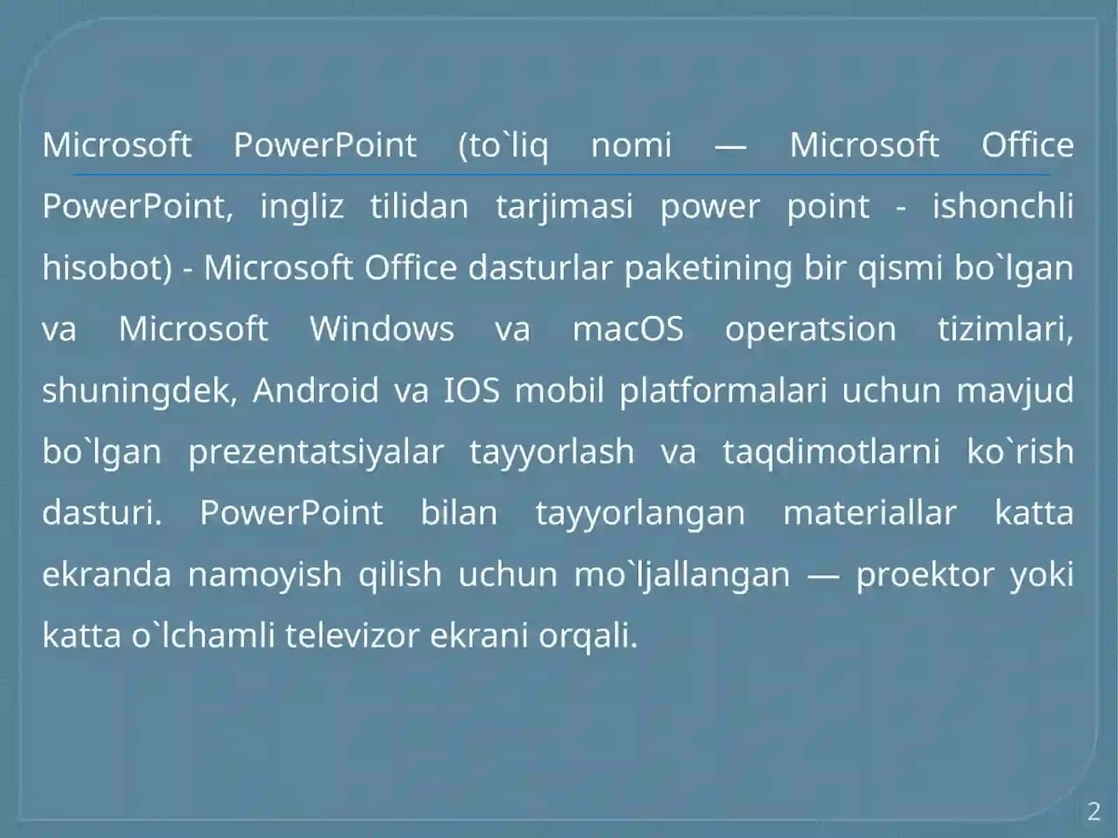 Microsoft Office PowerPoint 2
