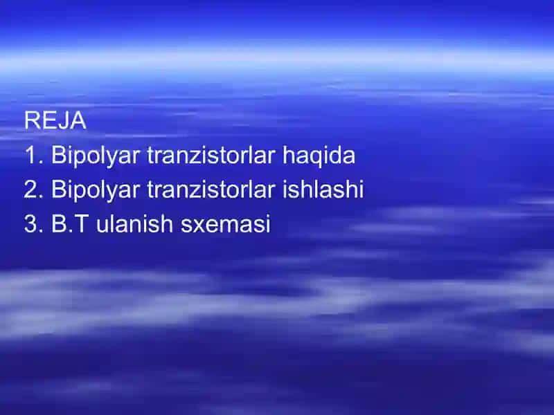 Bipolyar tranzistor 2