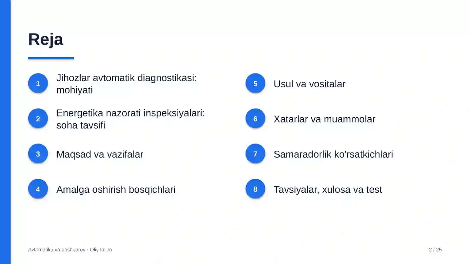 energetika nazorati inspeksiyalarida jihozlar holatini avtomatik diagnostika qilish 2130 2