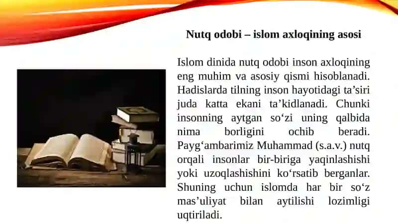 Hadislarda nutq odobi 2