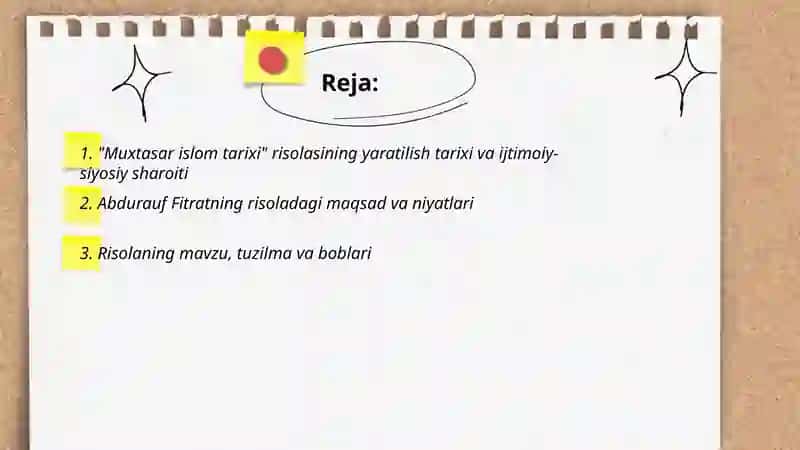 Muxtasar islom tarixi risolasi 2