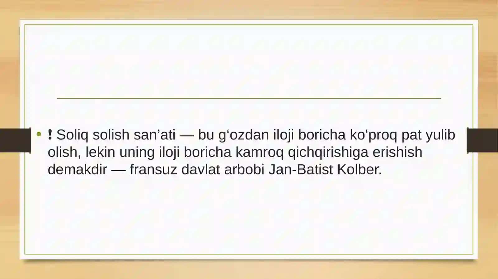 Soliqsolish san’ati 2