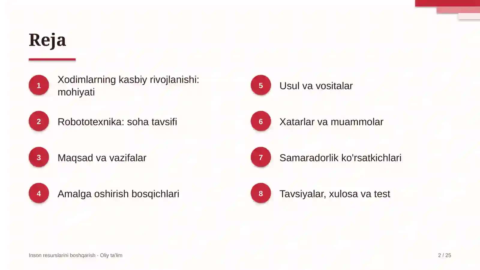 Robototexnikada xodimlarning kasbiy rivojlanishi 2