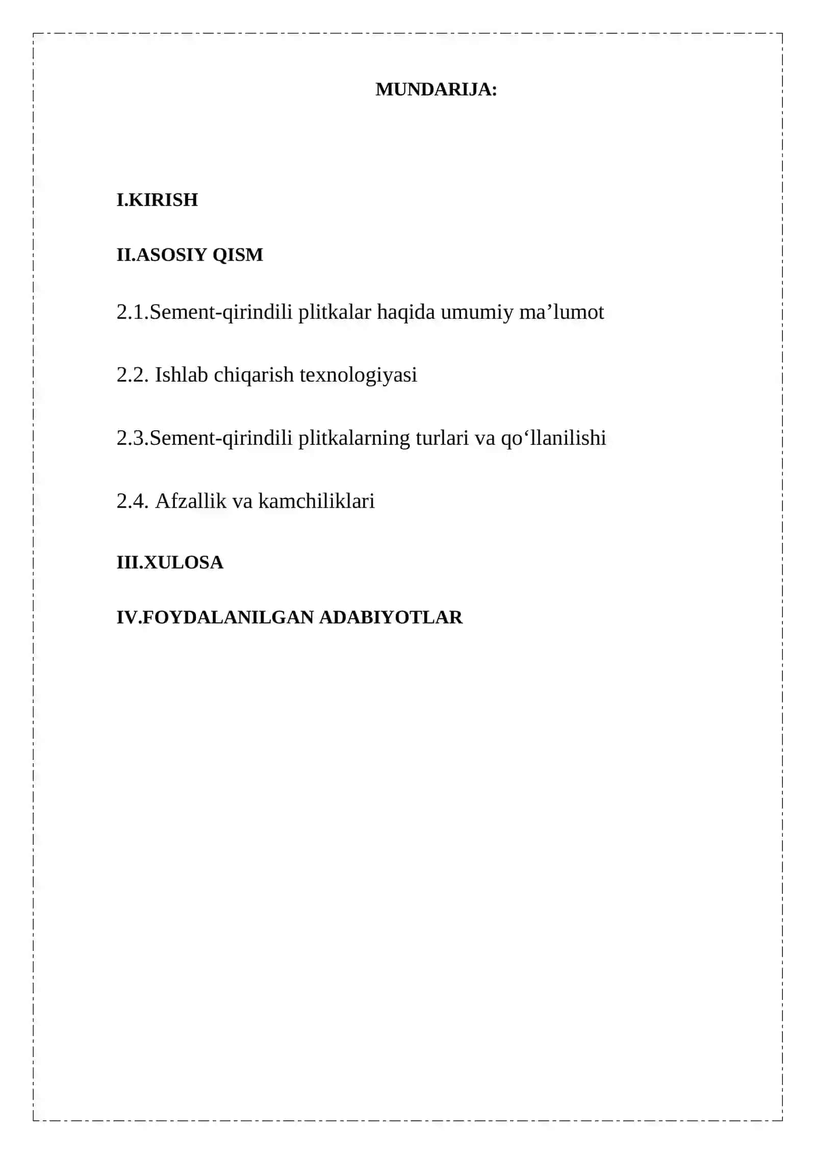 Sement –qirindili plitkalar 2