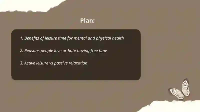 Leisure time benefits 2