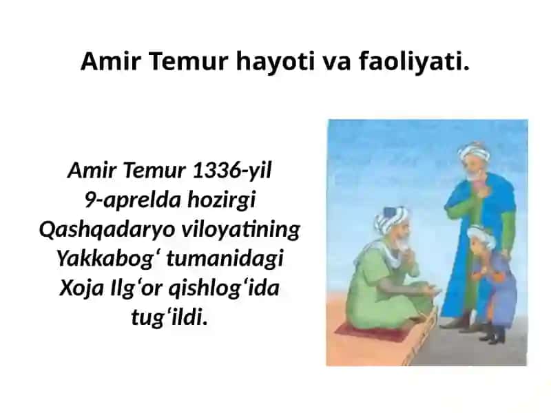 Sohibqiron Amir Temur 2