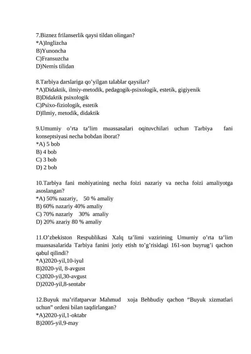 Tarbiya fani darsliklari 2