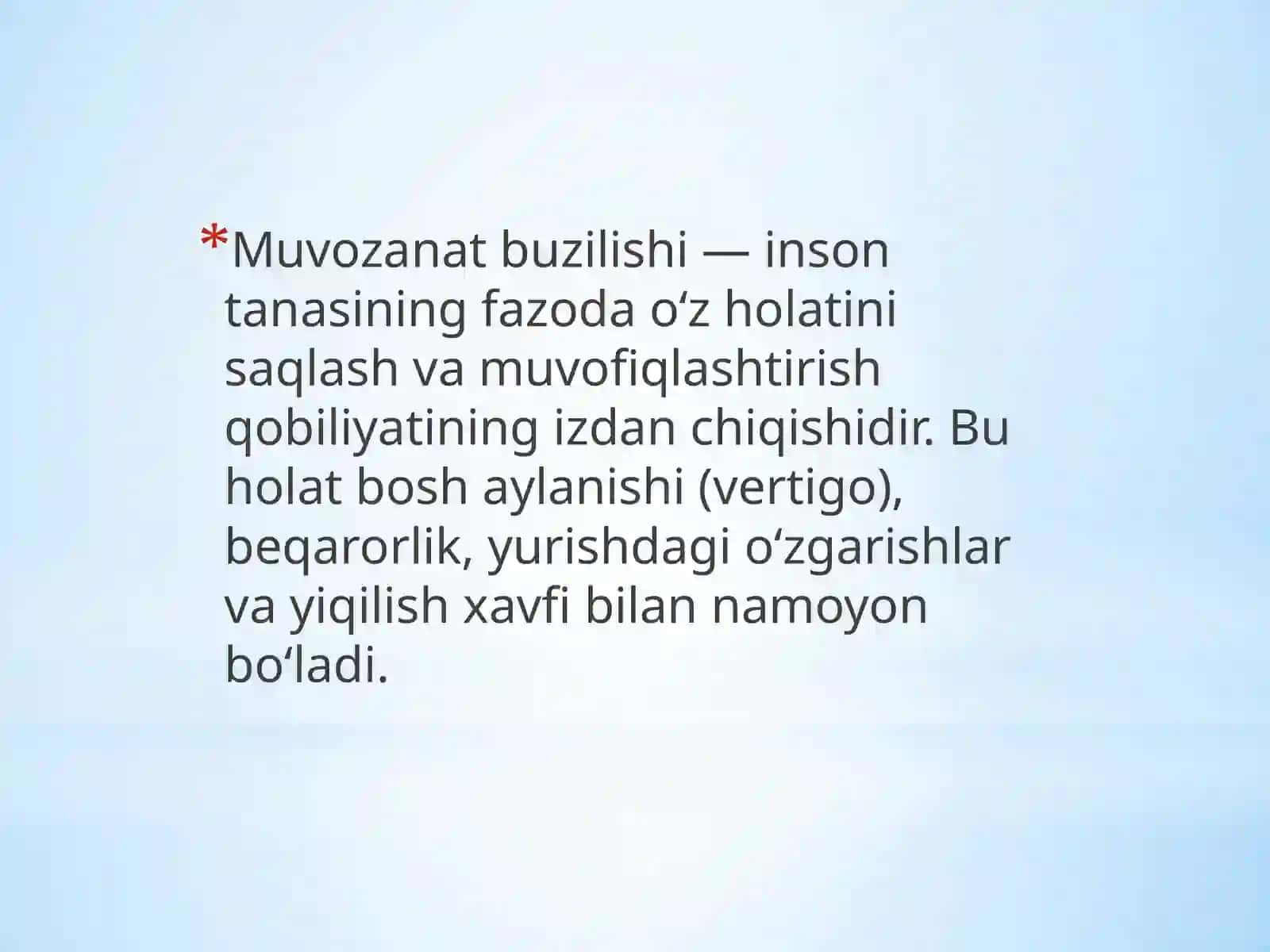 Muvozanat buzulishi va uning turlari 2