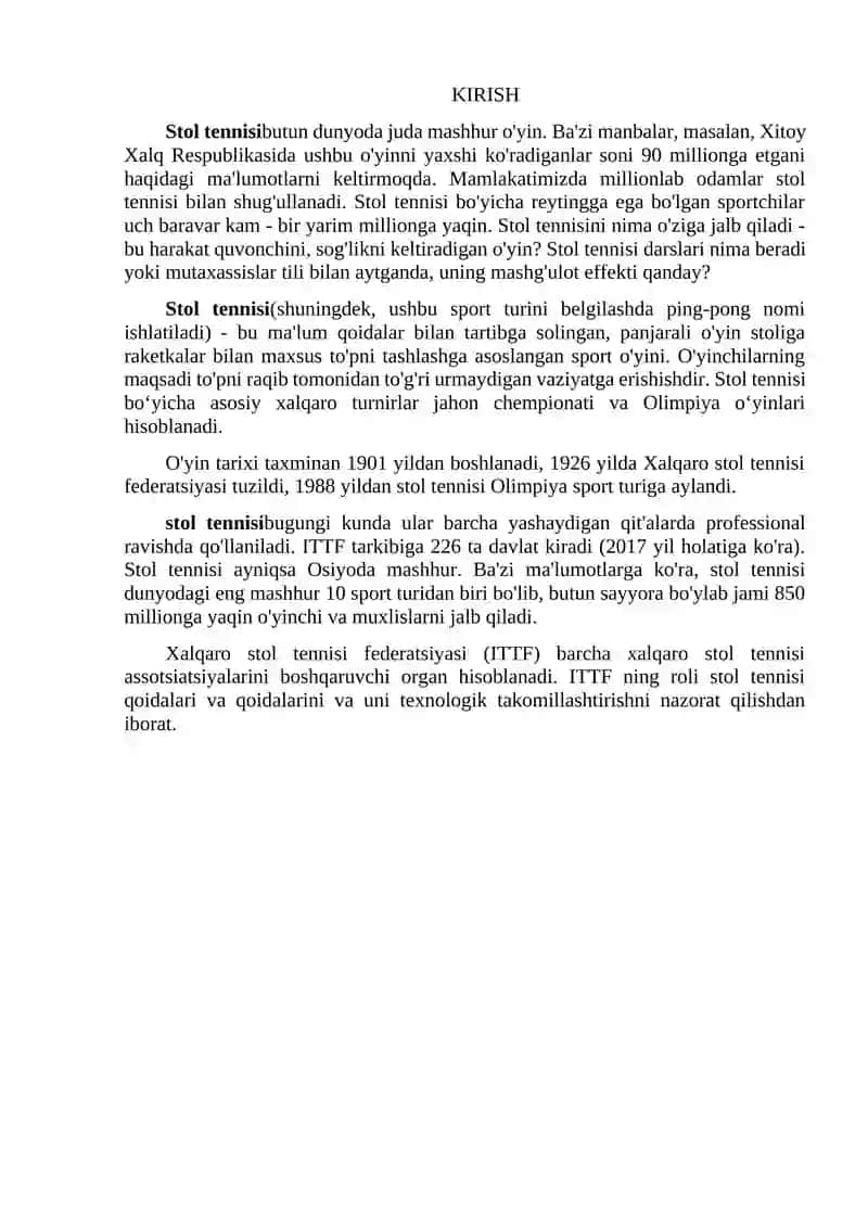 STOL TENISI 2
