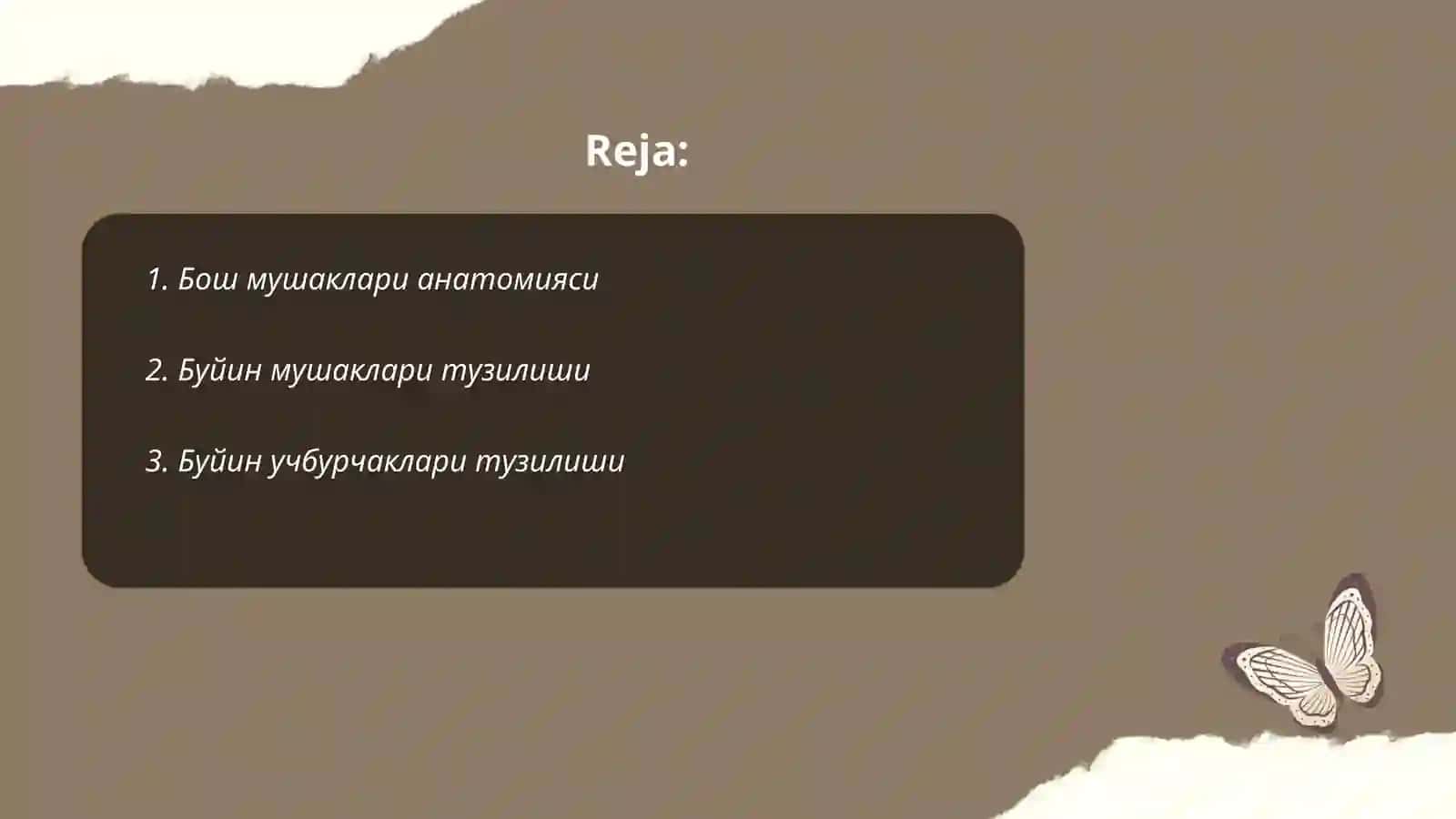 Бош мушаклари анатомияси 2