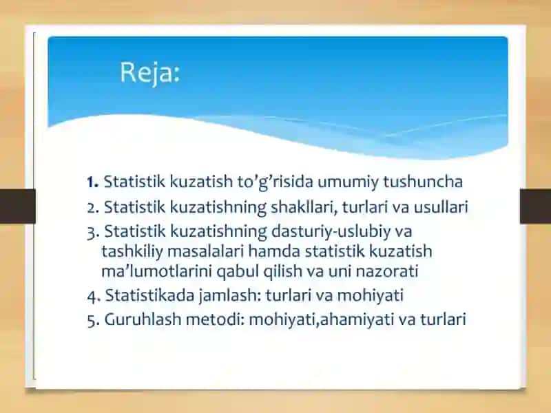 Statistik kuzatish xatolari 2