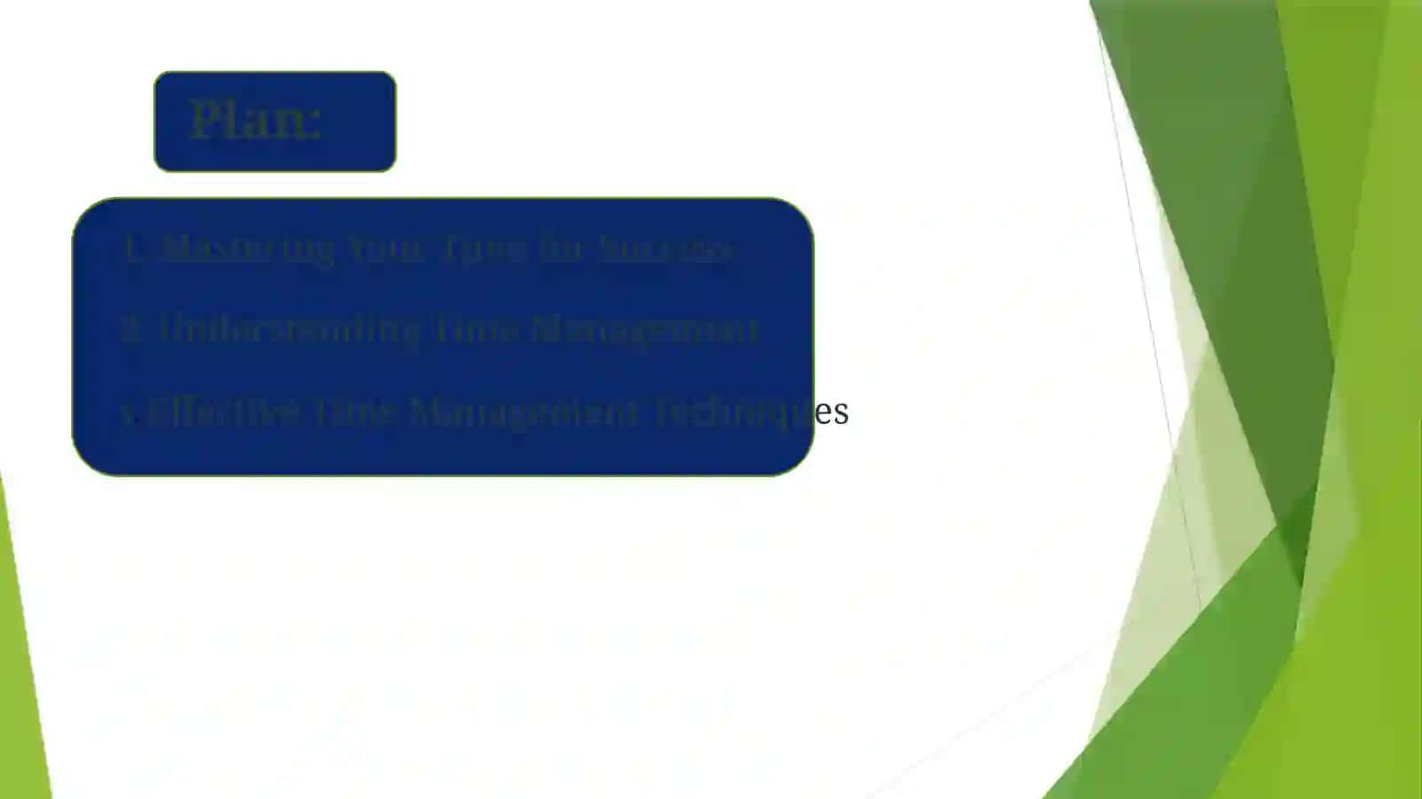 Time Management Overview 2