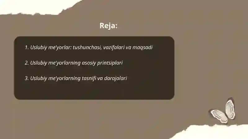 Uslubiy me'yorlar 2