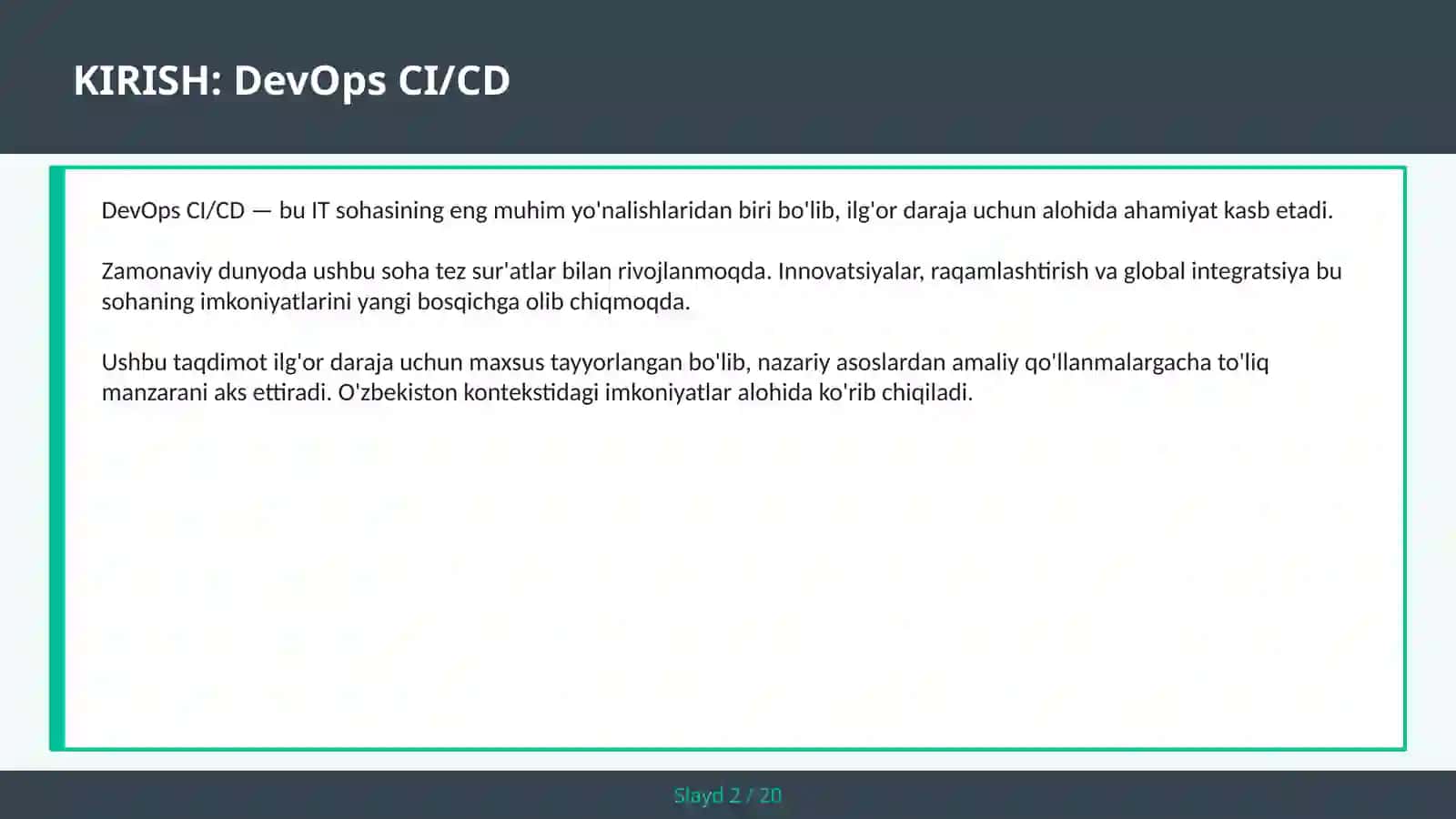 DevOps CI/CD 2