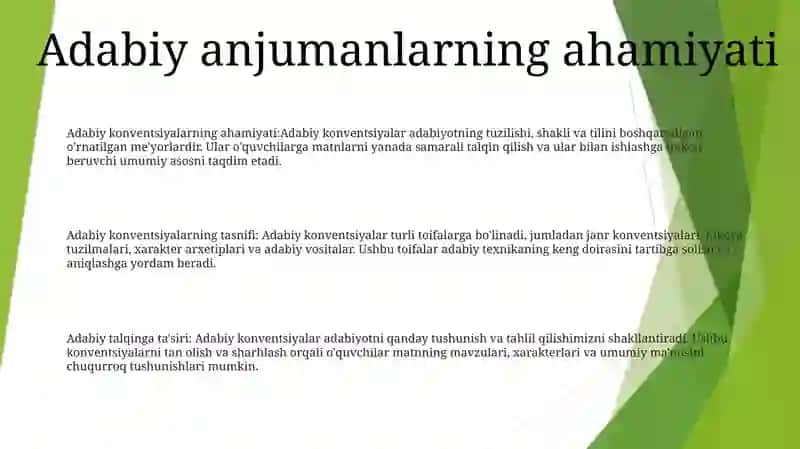 Adabiyot Qoidalari AsariToʻGʻRisida 2