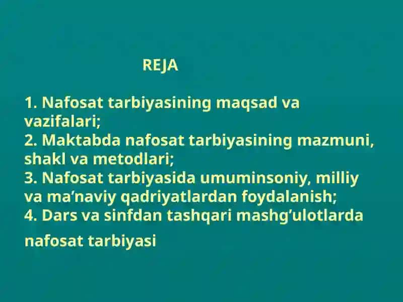 Nafosat tarbiyasi 2