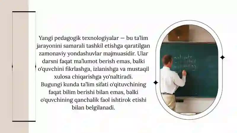 YANGI PEDAGOGIK TEXNOLOGIYALAR 2