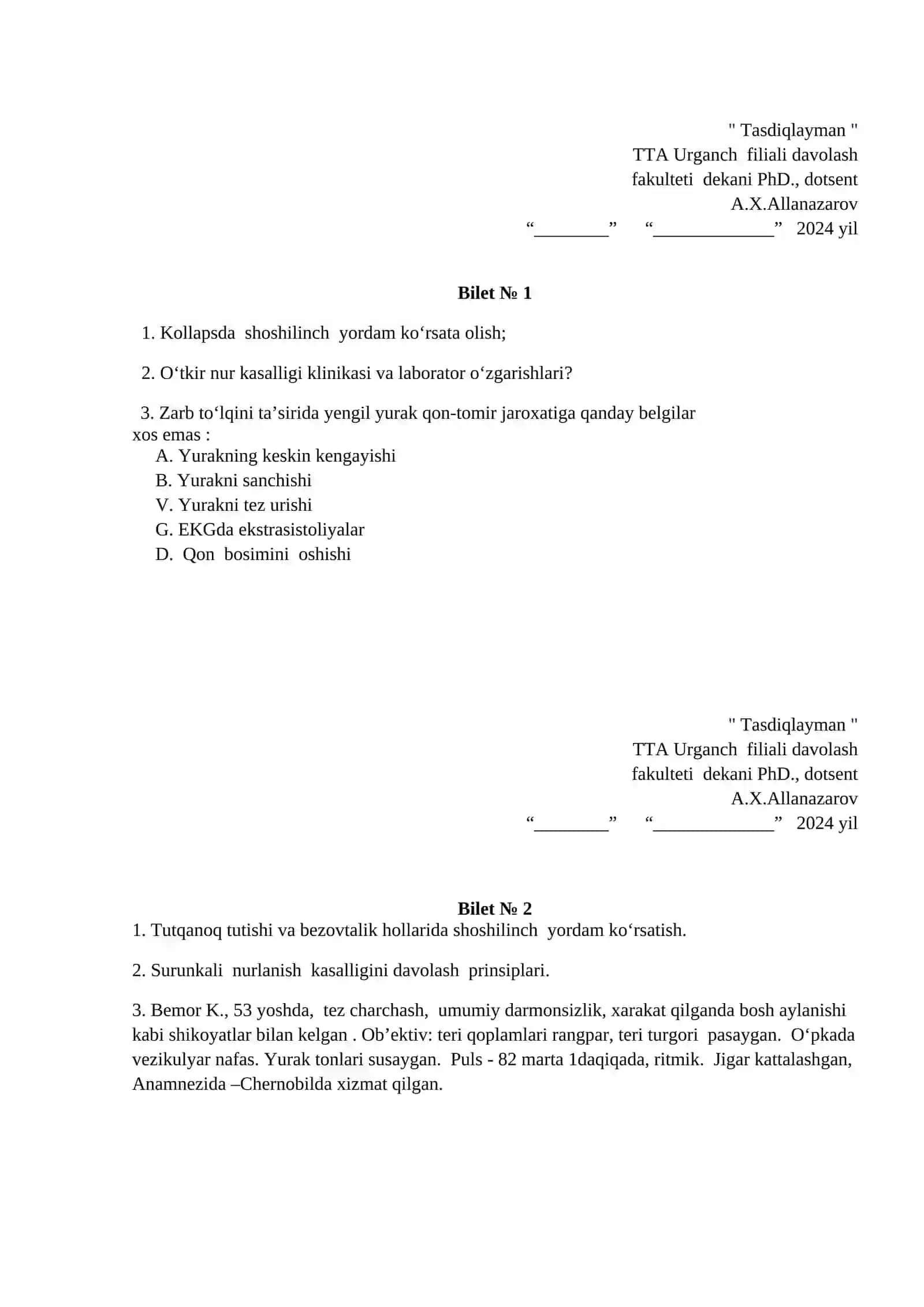 HARBIY DALA TERAPIYASI 2