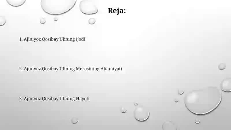 Ajiniyoz Qosibay Uli 2