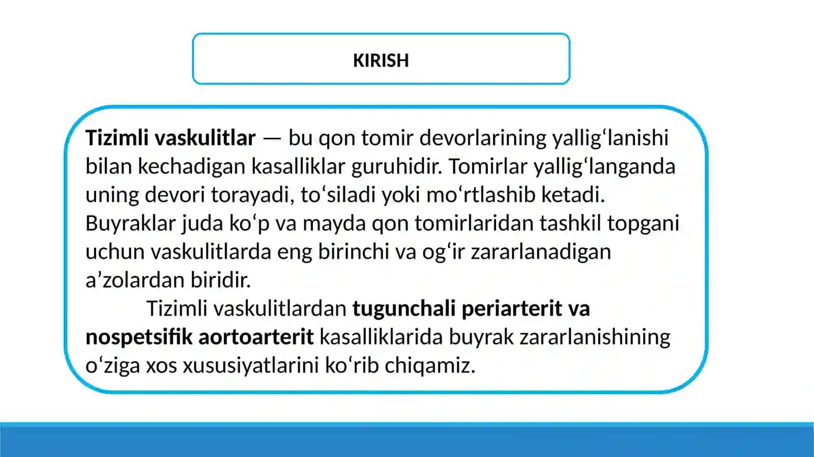 Tizimli vaskulitlarda zararlanish xususiyatlari 2
