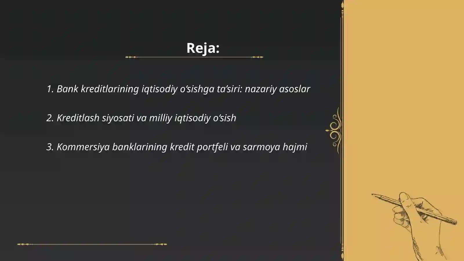 Bank kreditlarining iqtisodiy o‘sishga ta’siri: nazariy asoslar 2