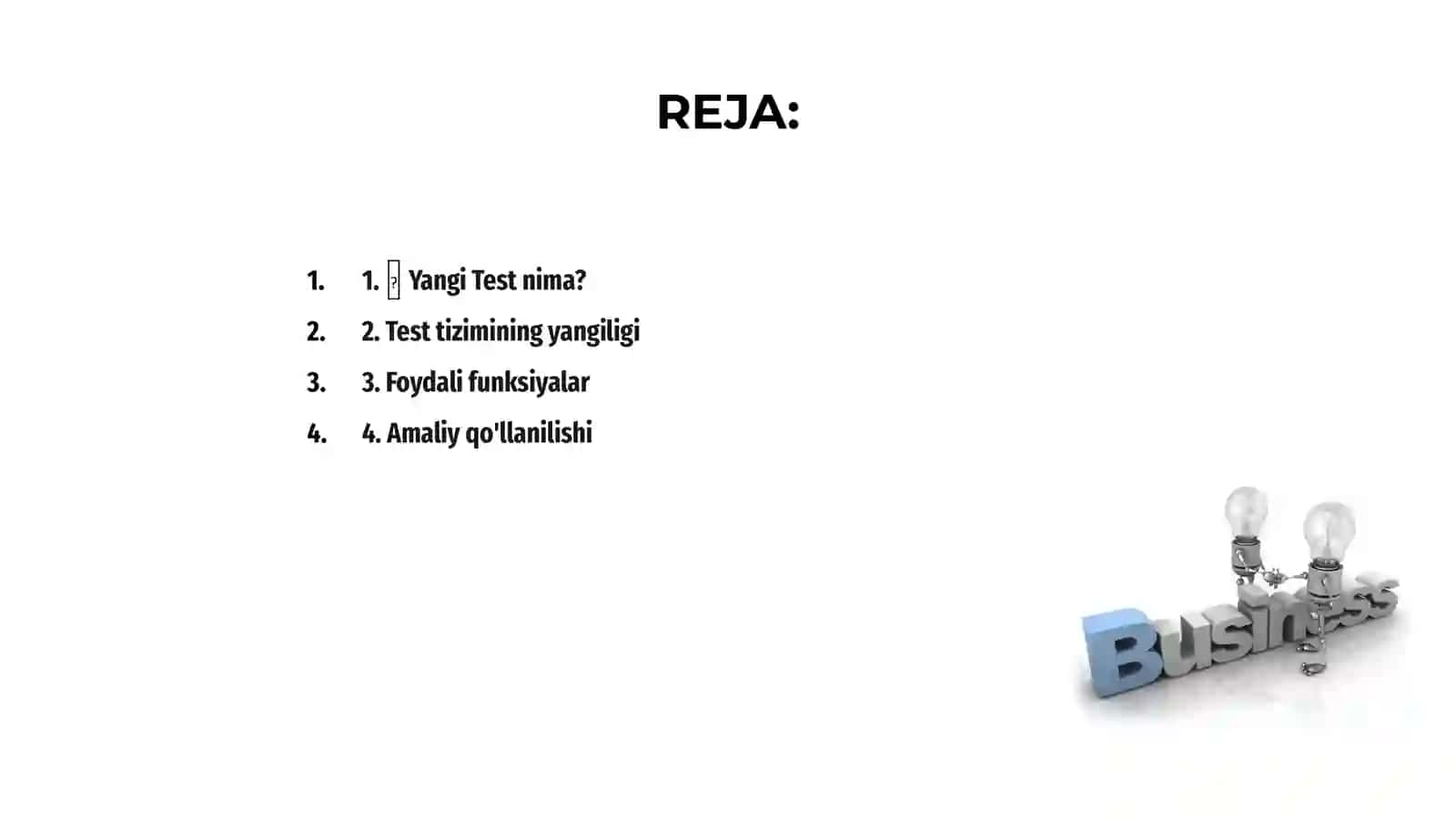💠 Yangi Test 2