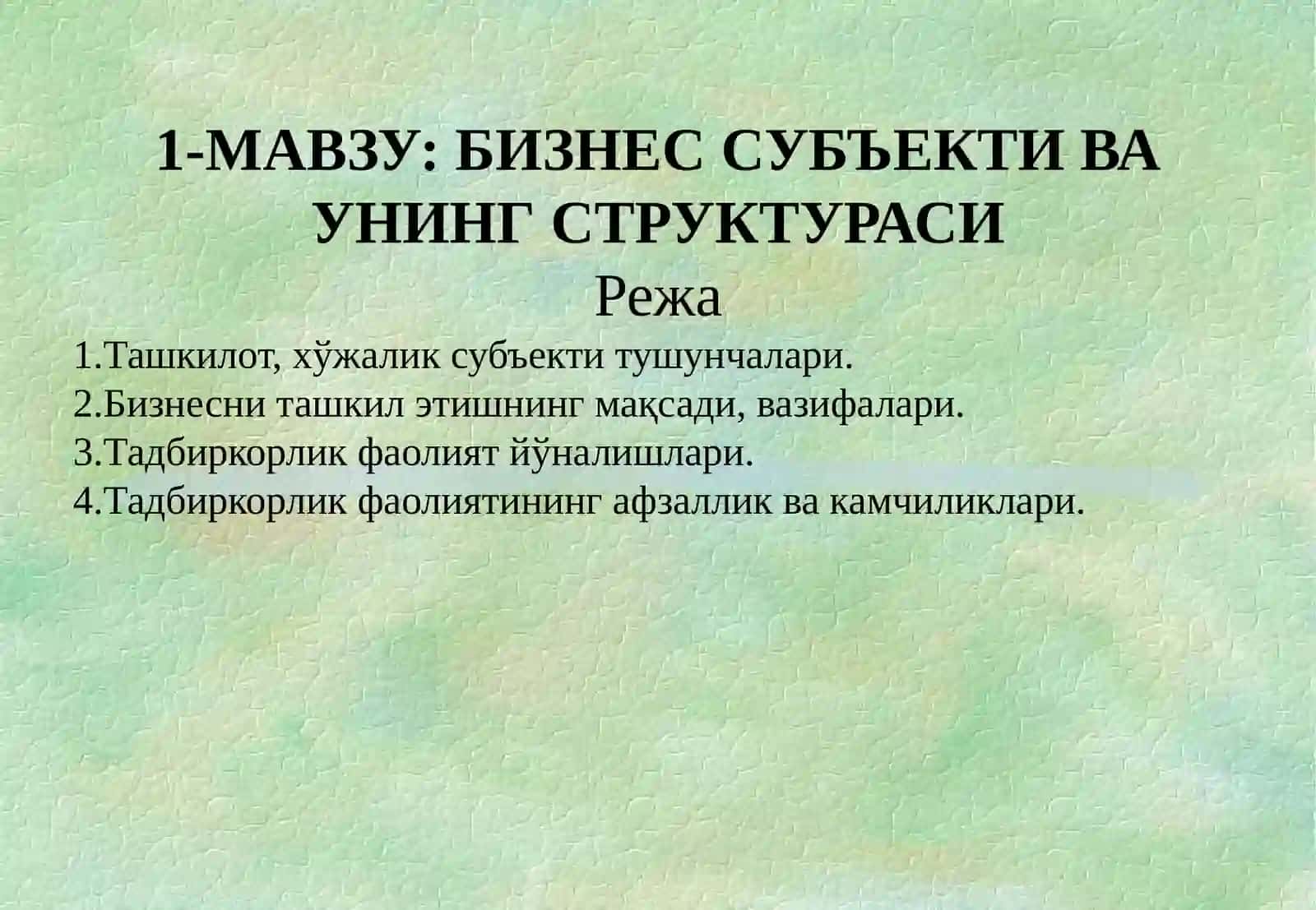 Moliyaviy hisob va hisobot 2
