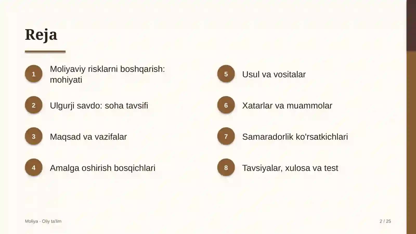 Ulgurji savdoda moliyaviy risklarni boshqarish 2