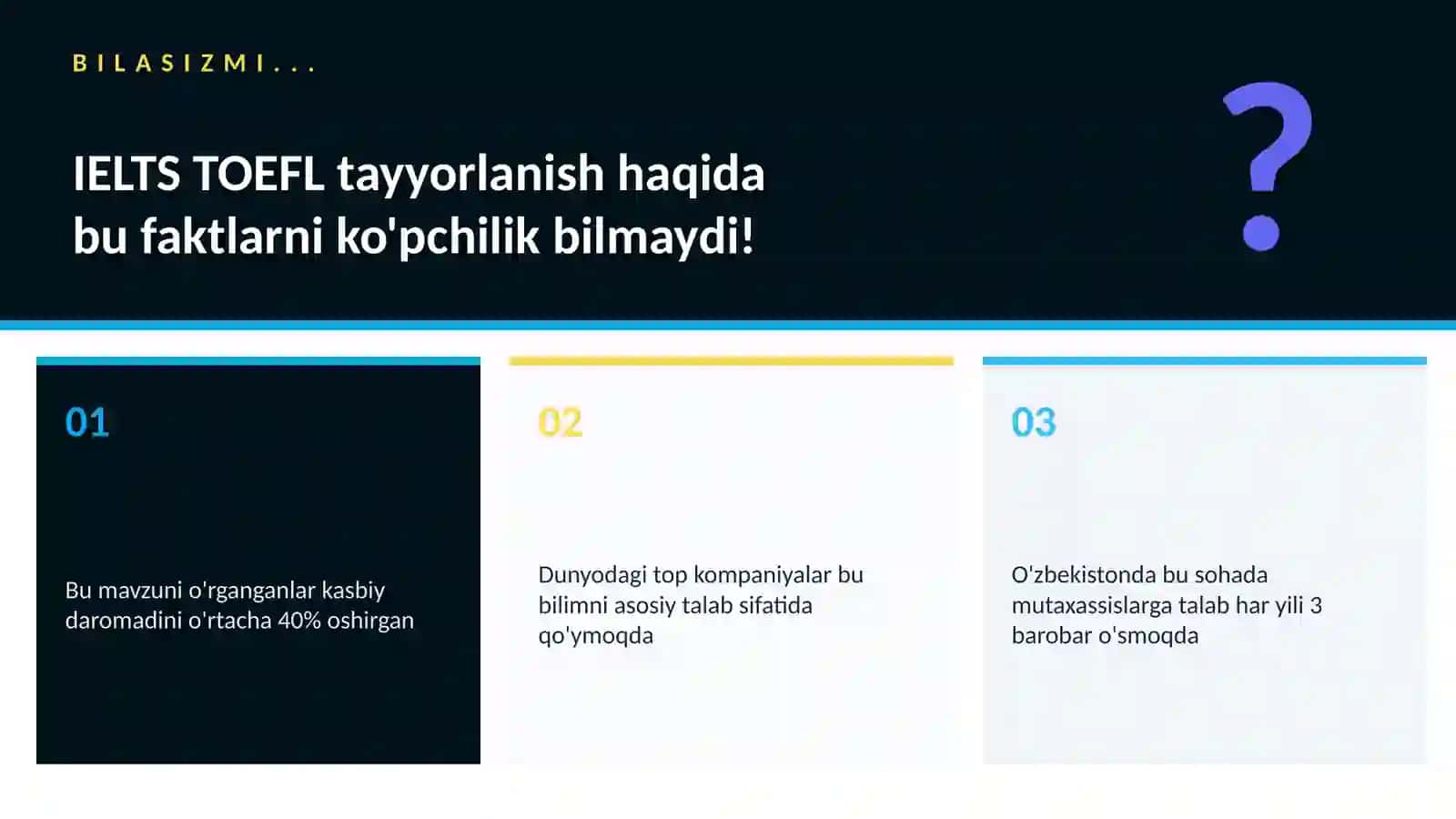 IELTS TOEFL Tayyorlanish 2