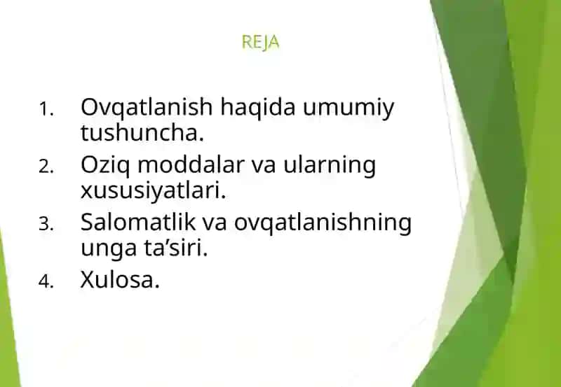 Ovqatlanishva 2