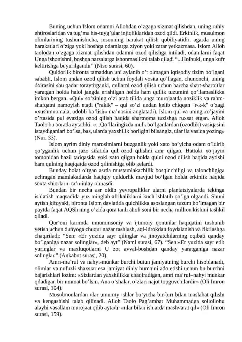 Islom qadriyatlari va ma’rifatining hozirgi davrdagi ahamiyati 2