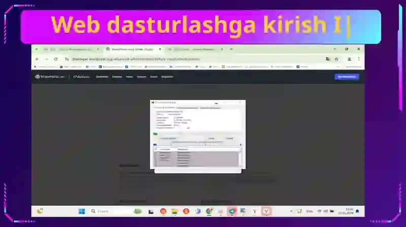 Web dasturlashga kirish I 2