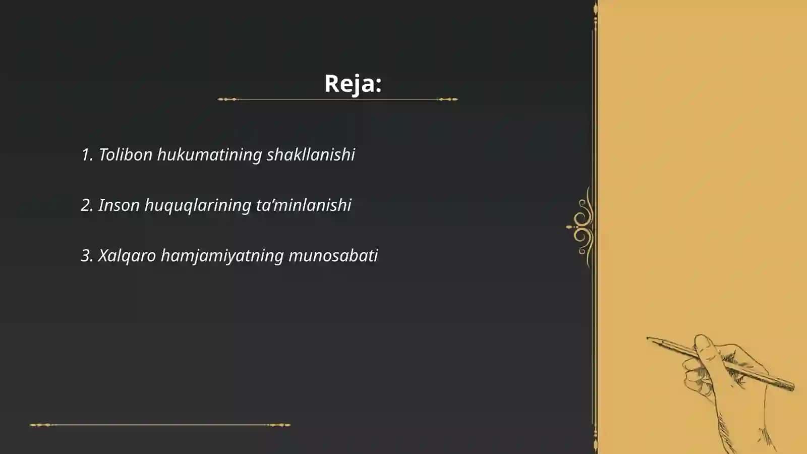 Tolibon hukumatining shakllanishi 2