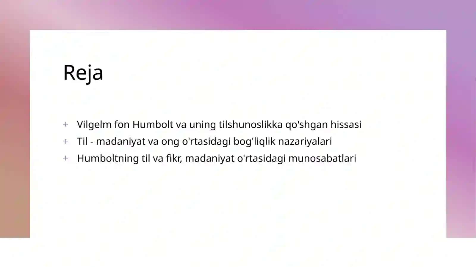 Gumbolt va umumiy tilshunoslik 2