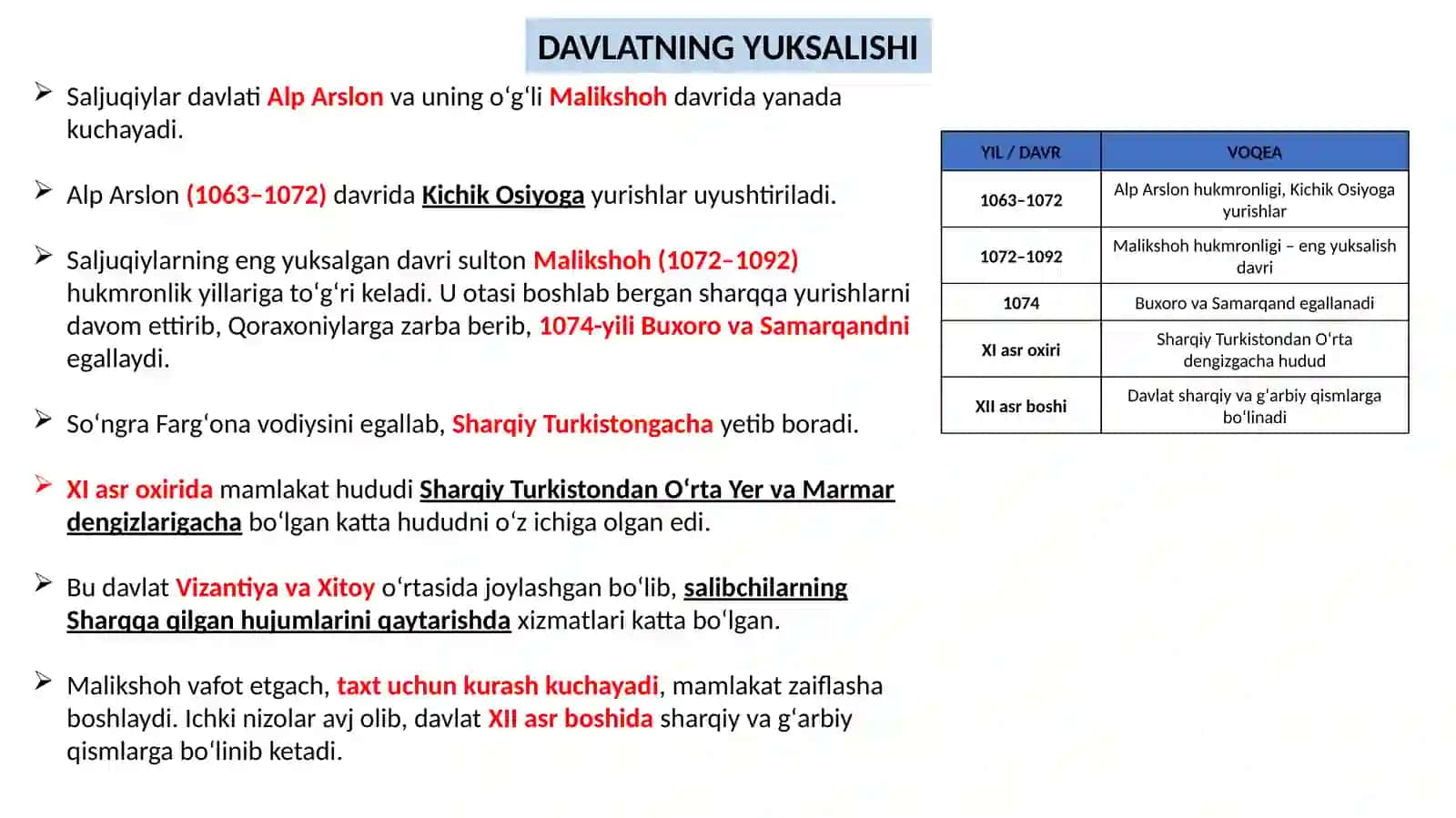 10-mavzu Saljuqiylar davlati 2