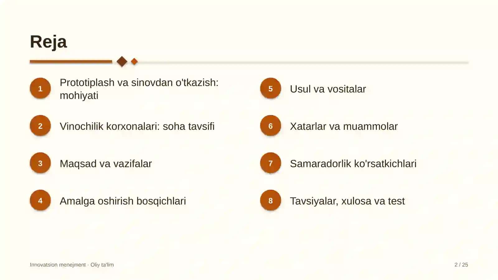 vinochilik korxonalarida prototiplash va sinovdan o'tkazish 1130 2