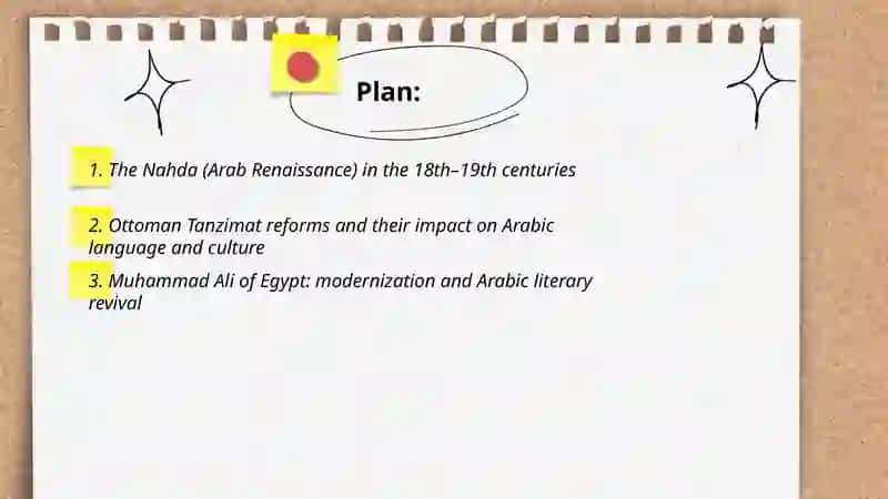 Modern Arabic 19 -18 the century 2