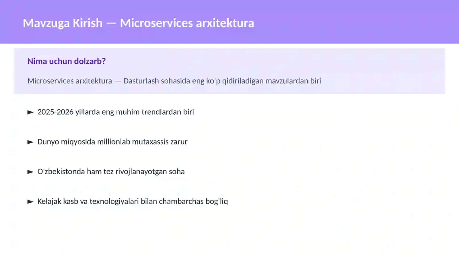 Microservices arxitektura 2