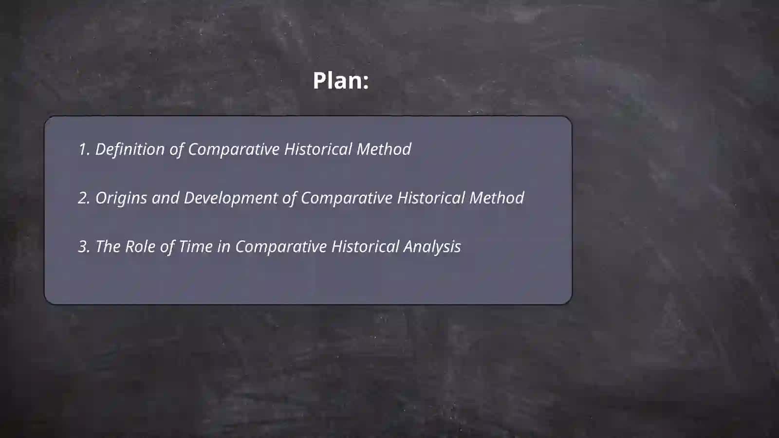 Comparative historical method 2