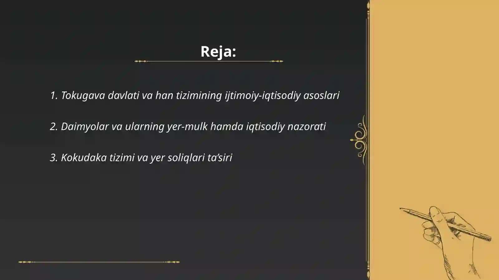XVI-XVIII ASRLARDA YAPONIYANING IJTIMOIY IQTISODIY AHVOLI 2