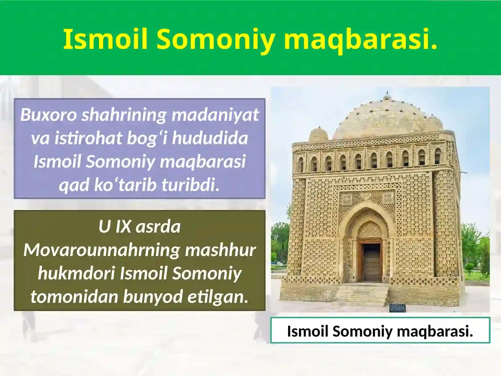 O‘zbekistonning tarixiy-me’moriyyod g‘orliklari 2