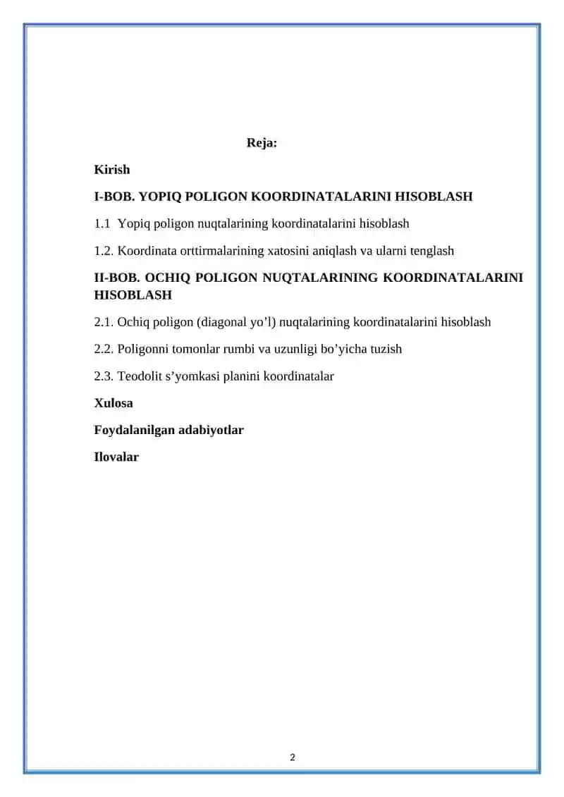 GEODEZIYA KURSLARI 2