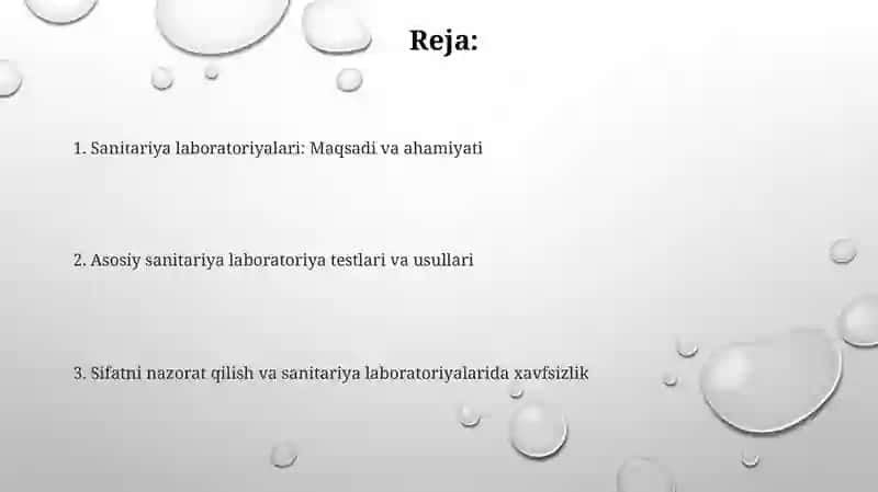 Sanitariya labaratoriyalari 2